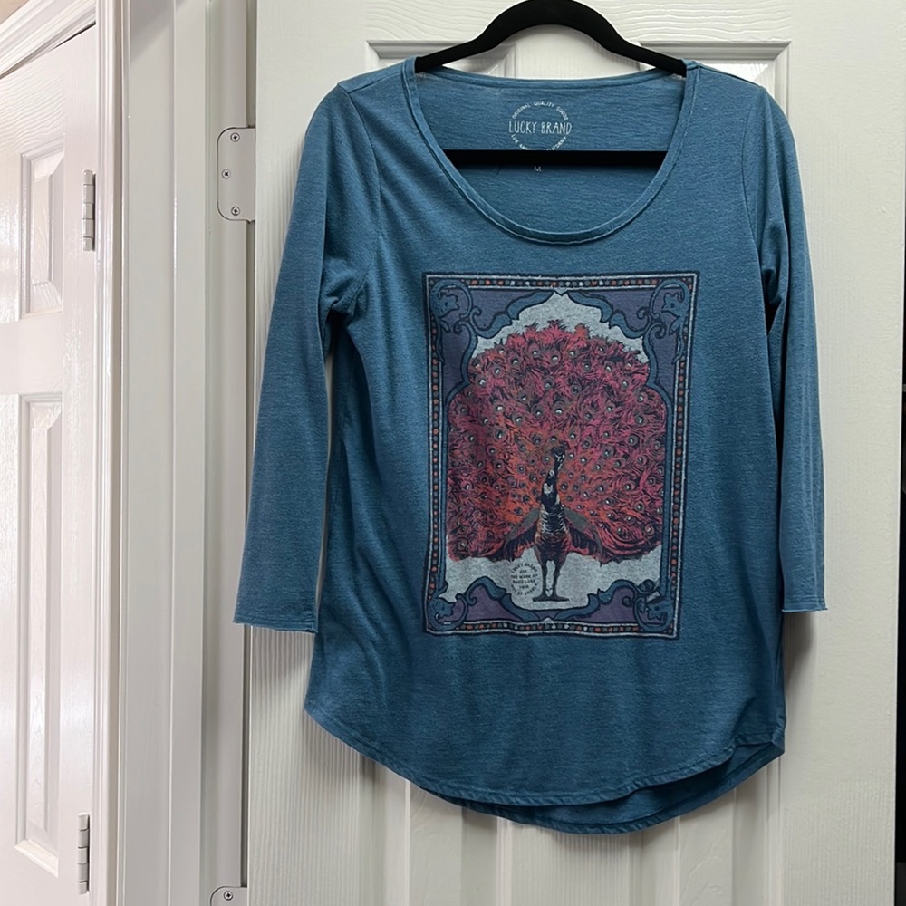 Lucky Brand 3/4 sleeve tee